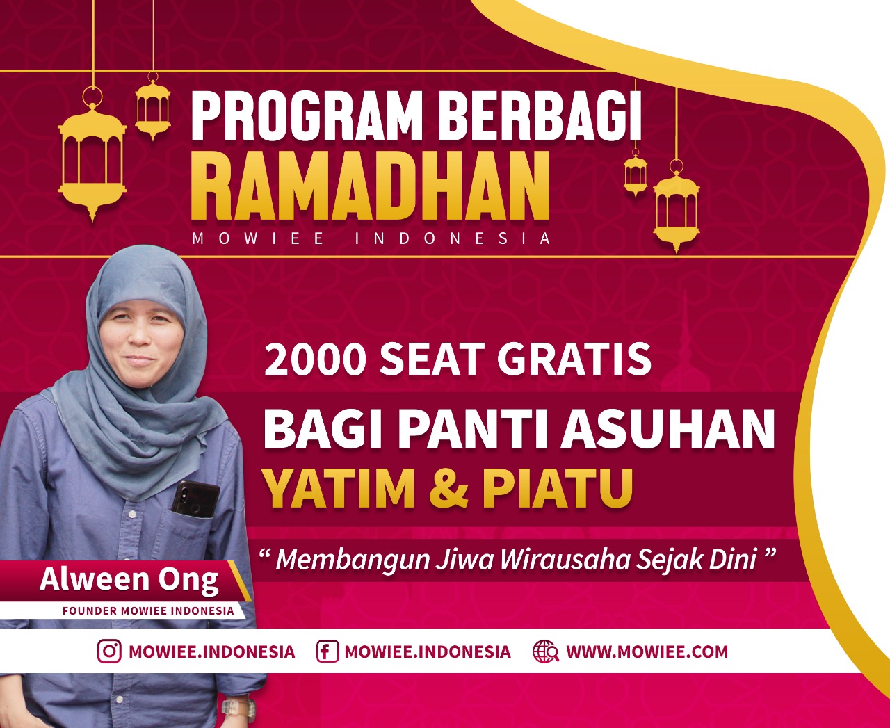 Ramadhan, 2000 Anak Panti Asuhan Akan Berwisata dan Belajar Wirausaha Gratis Bersama Mowiee